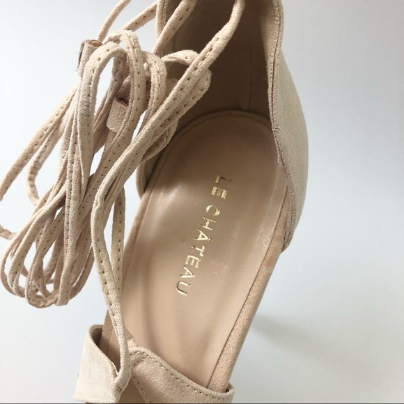 Powder pink high heel sandals - Picture 9 of 14